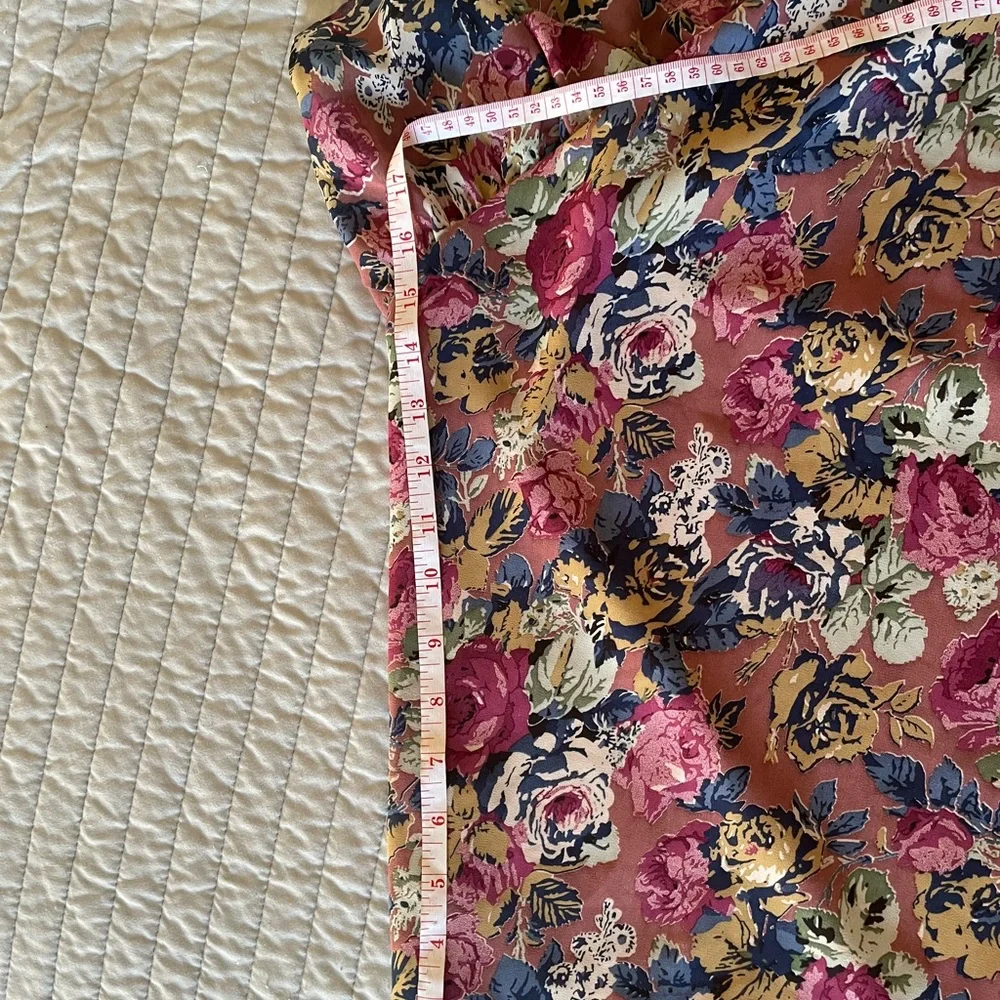 Nasty Gal Floral Quilt with Pink and Blue Accents